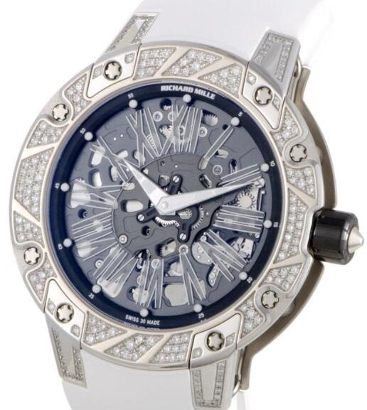 Richard Mille Replica Watch RM033 White Gold Diamonds